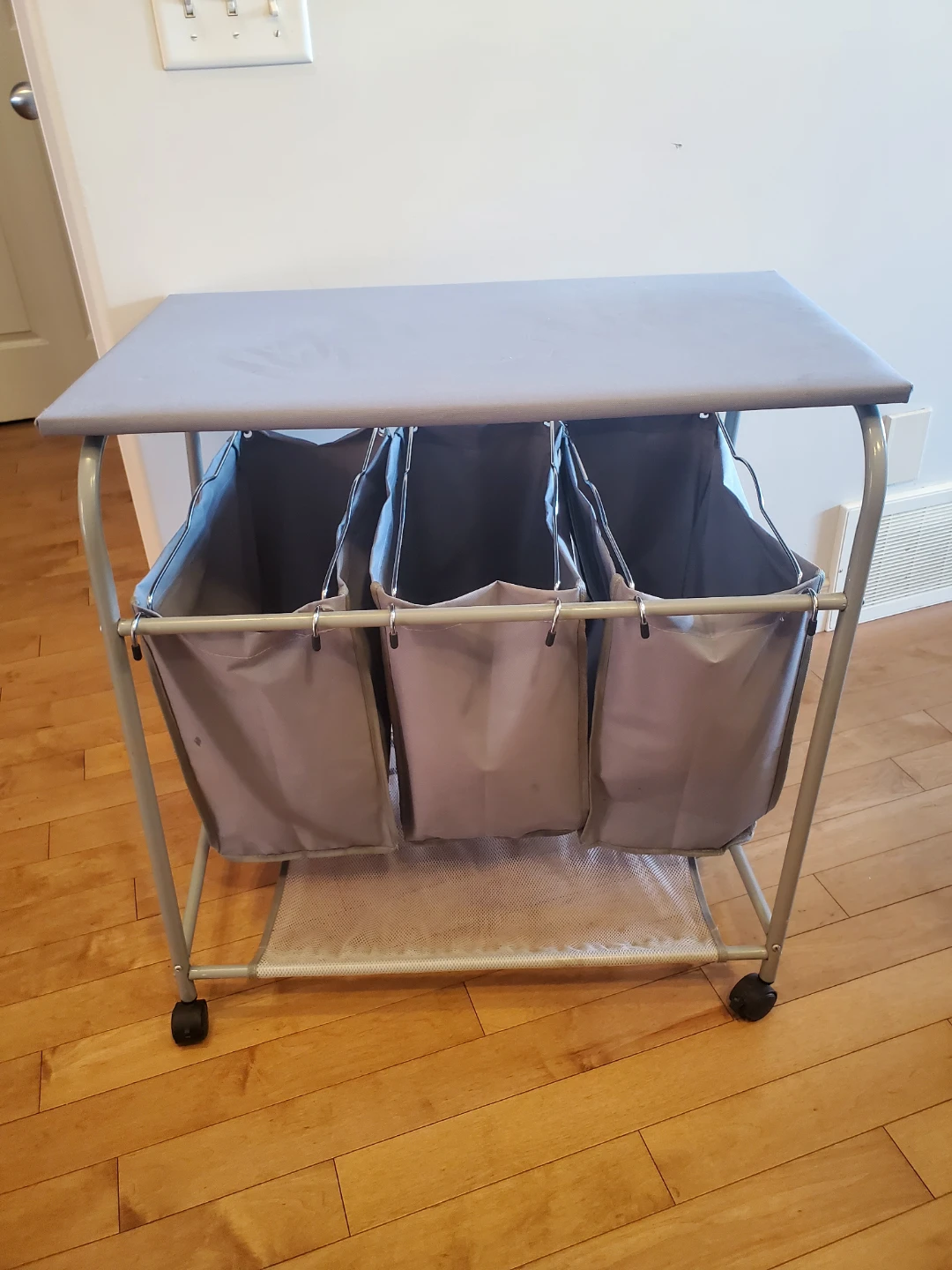 3-Bag Laundry Sorter with Table Top