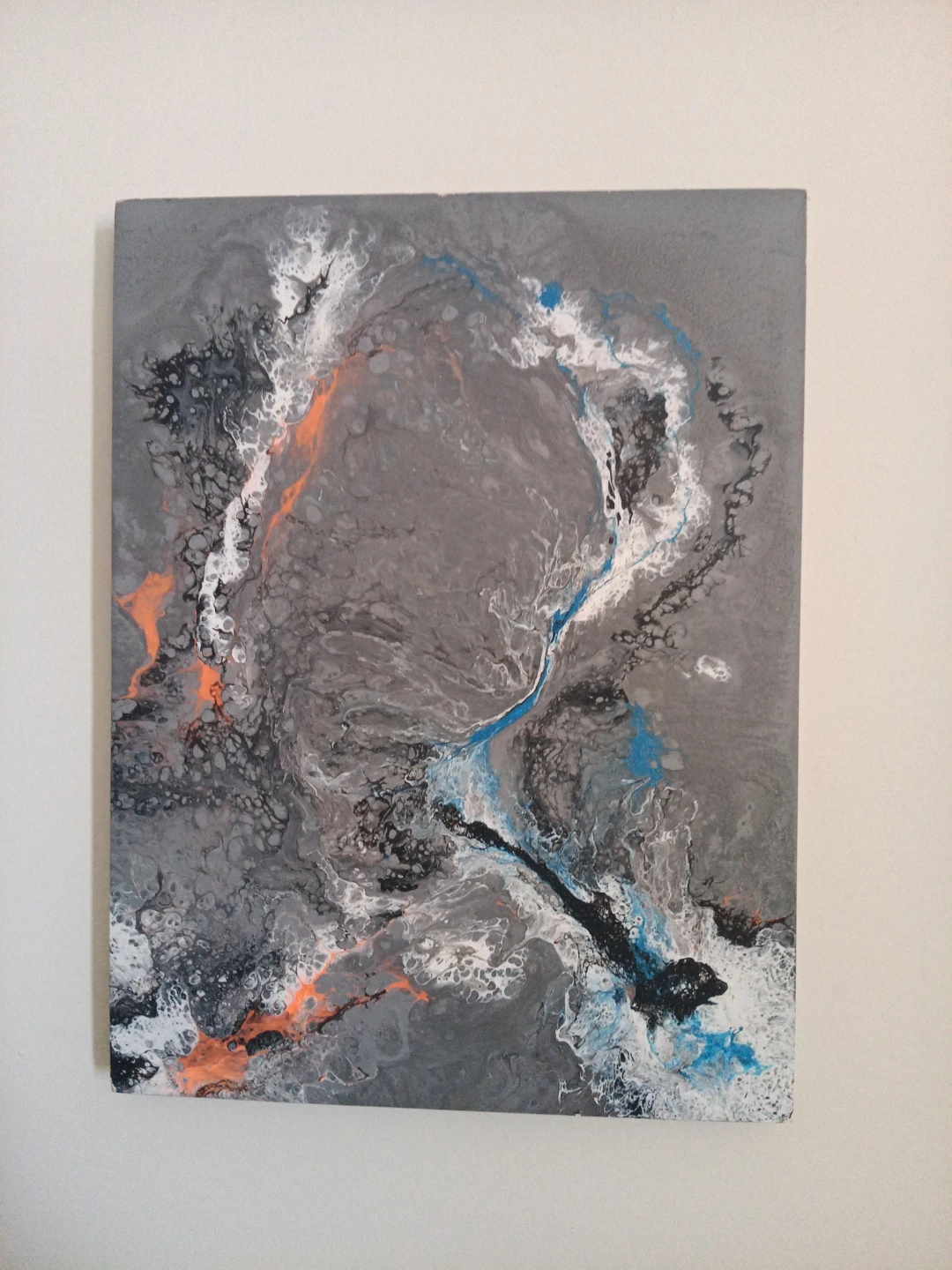 Abstract Pour Painting