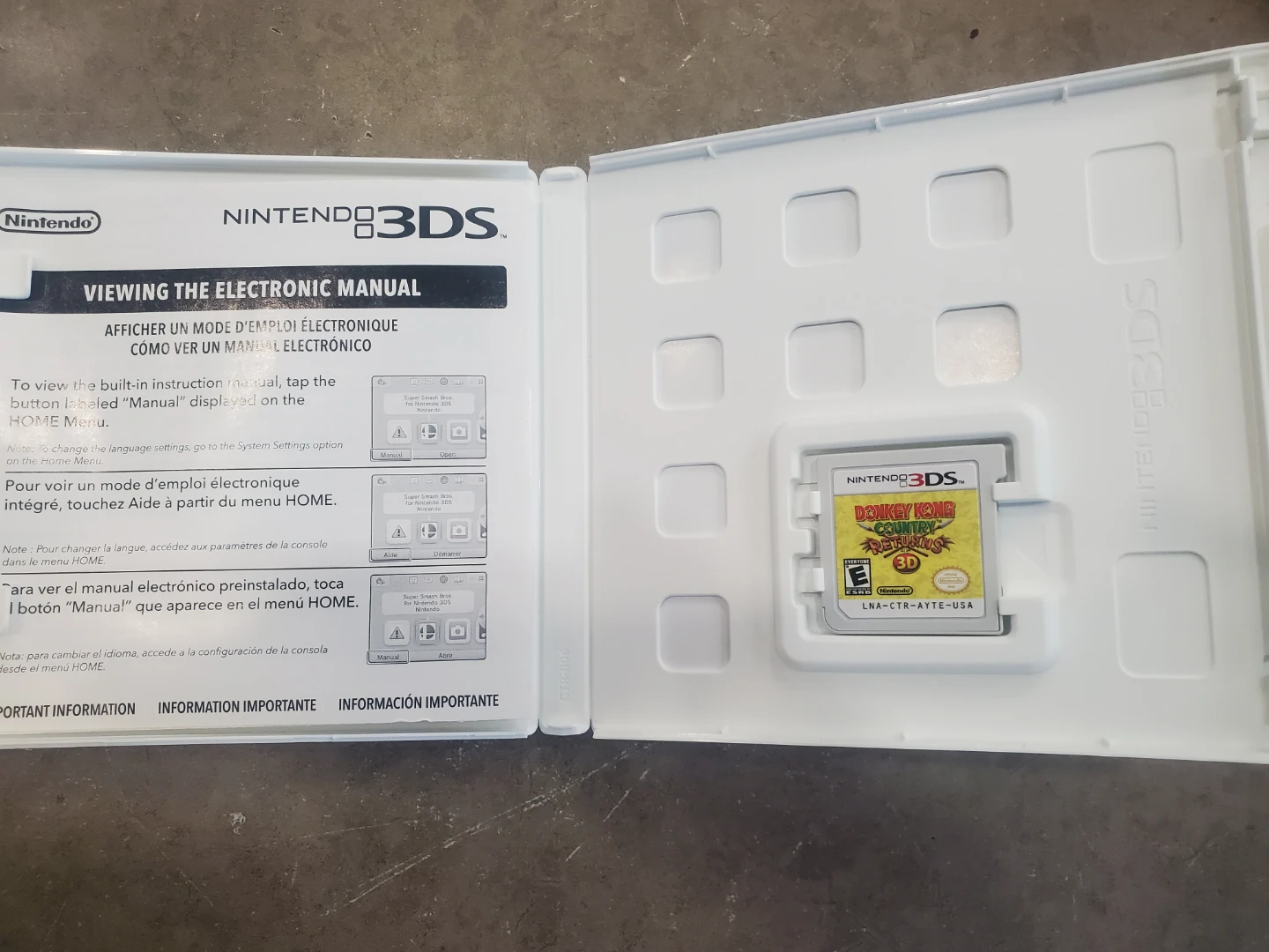 Nintendo 3DS Donkey Kong Country Returns 3D Game - photo 3