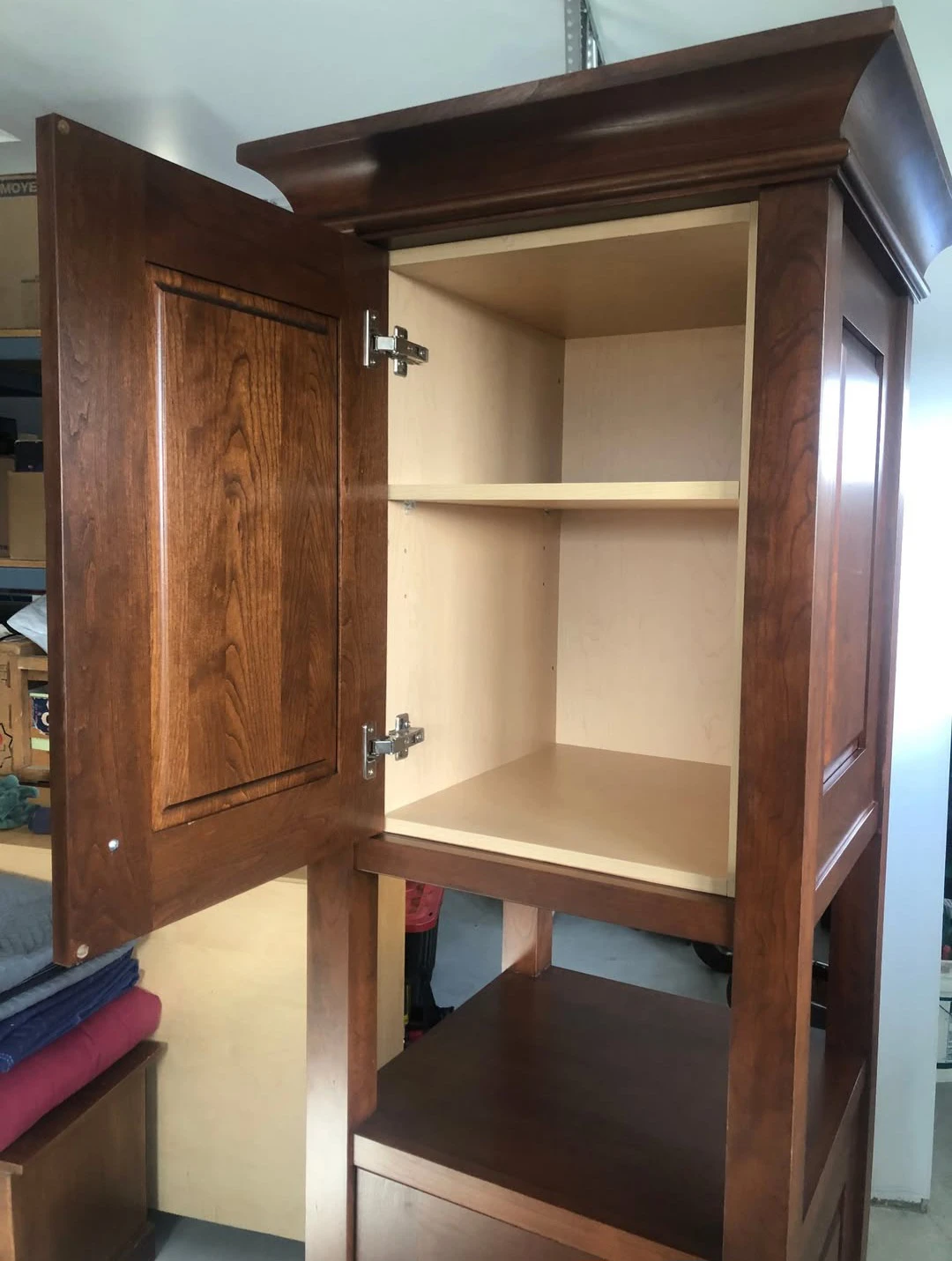 Custom Built Cherry Wood Accent Cabinet. - photo 3