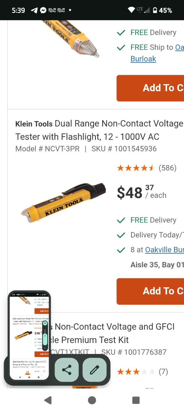Range Non-Contact Voltage Tester with Laser Pointer - photo 3