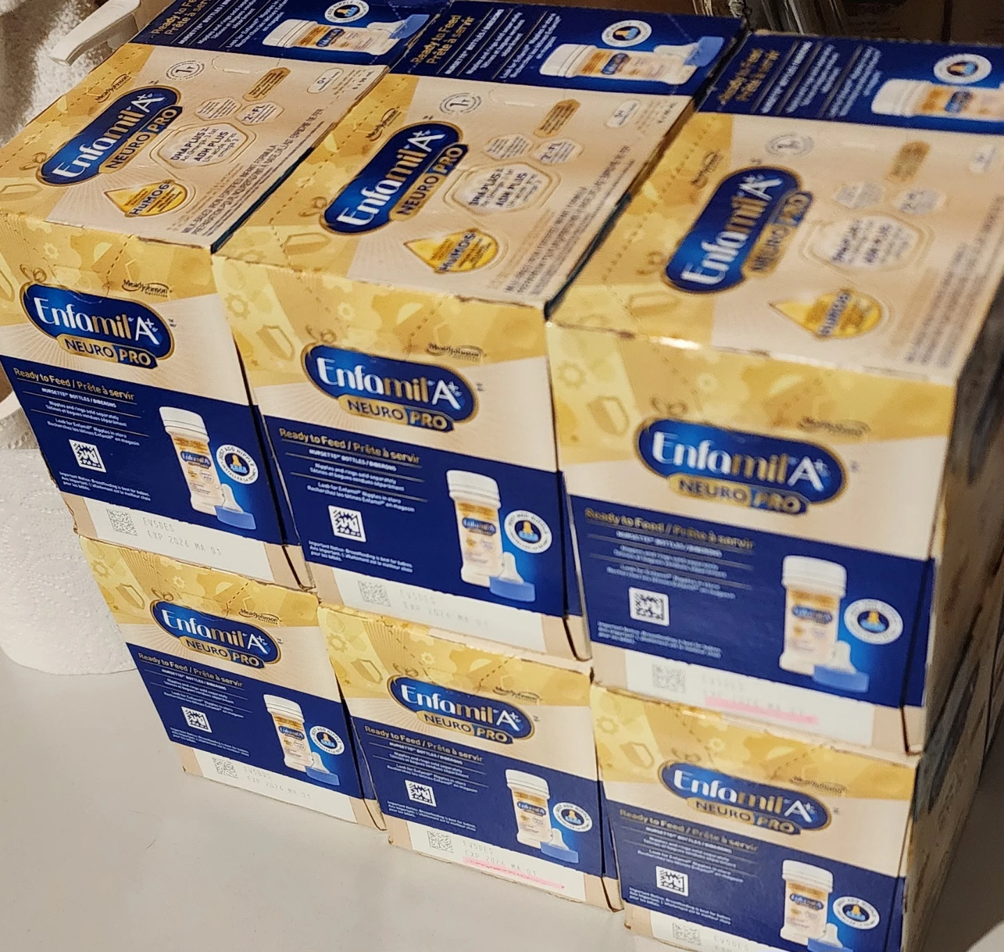 Sealed baby formula