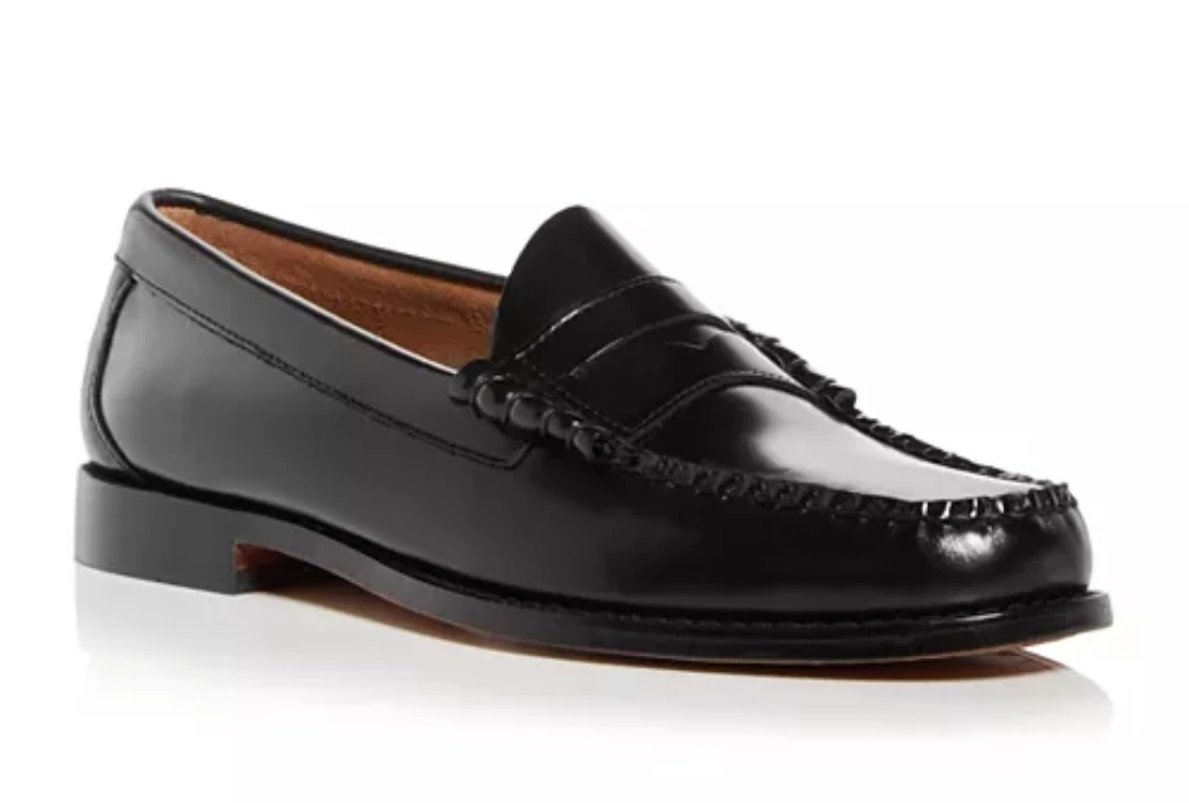 G.H. Bass & Co. Weejuns Black Leather Penny Loafers