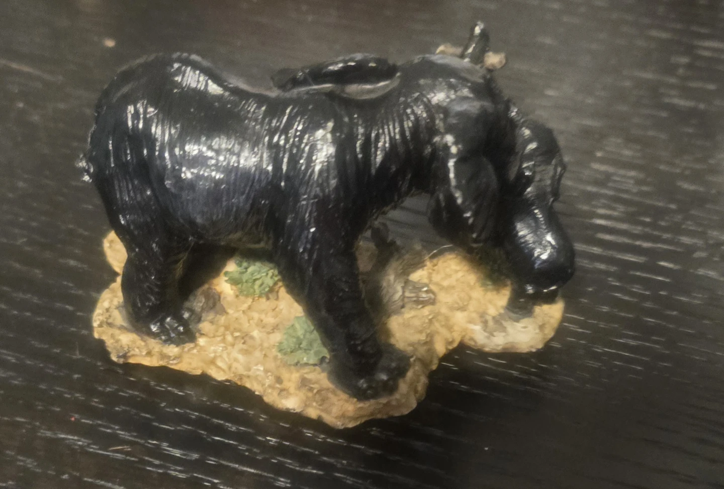 Black Elephant Family Figurine - photo 2