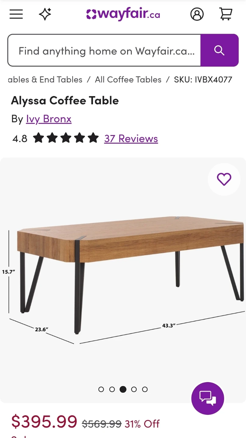 Rustic Wood Coffee Table by Ivy Bronx - photo 4