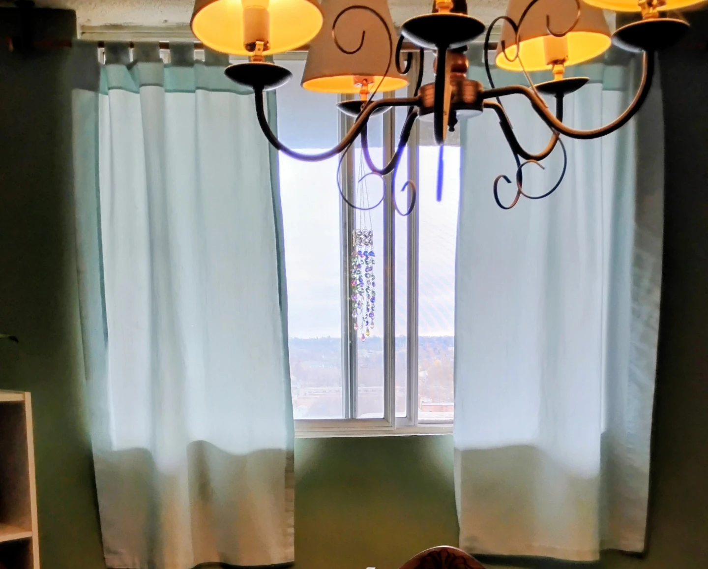 Light Blue Tab Top Curtains
