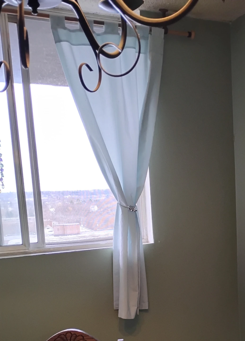 Light Blue Tab Top Curtains - photo 2