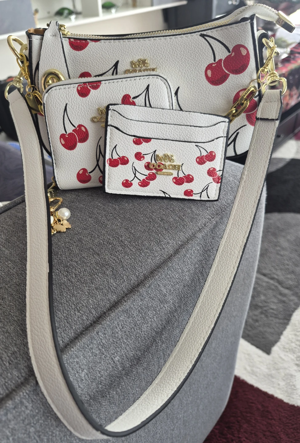 Coach Cherry Print Bag 3pc Set - photo 2