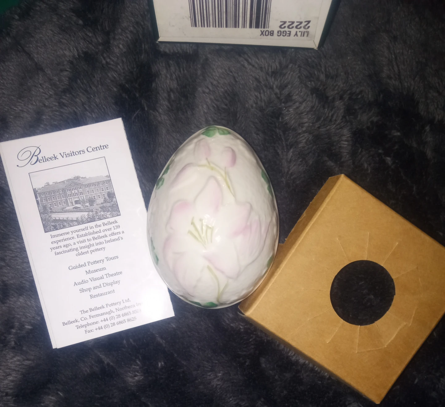 Belleek Fine Parian China brand new Hand Crafted Easter Egg - photo 4