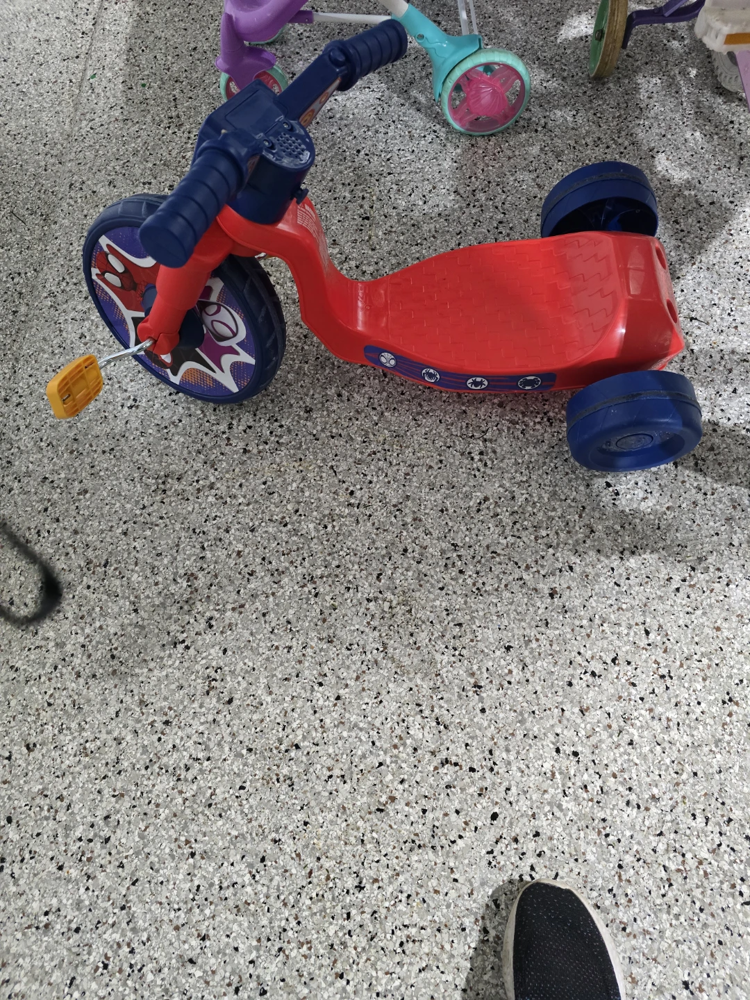Kids Red Tricycle with Spider-Man Decals