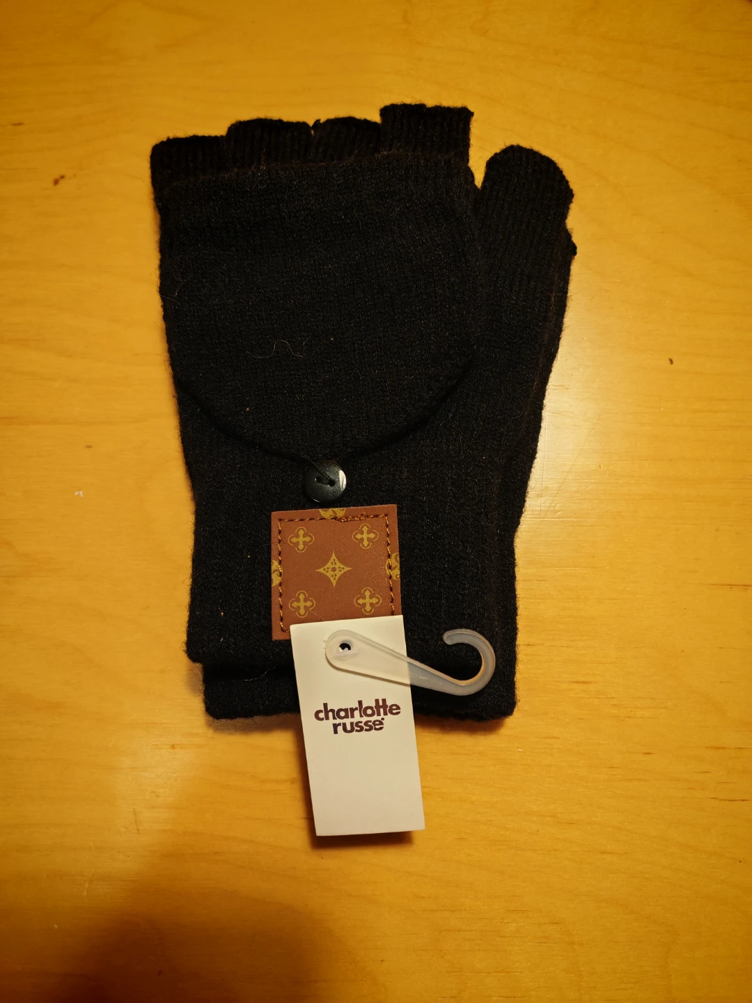 Charlotte Russe Black Convertible Mittens Gloves - photo 5