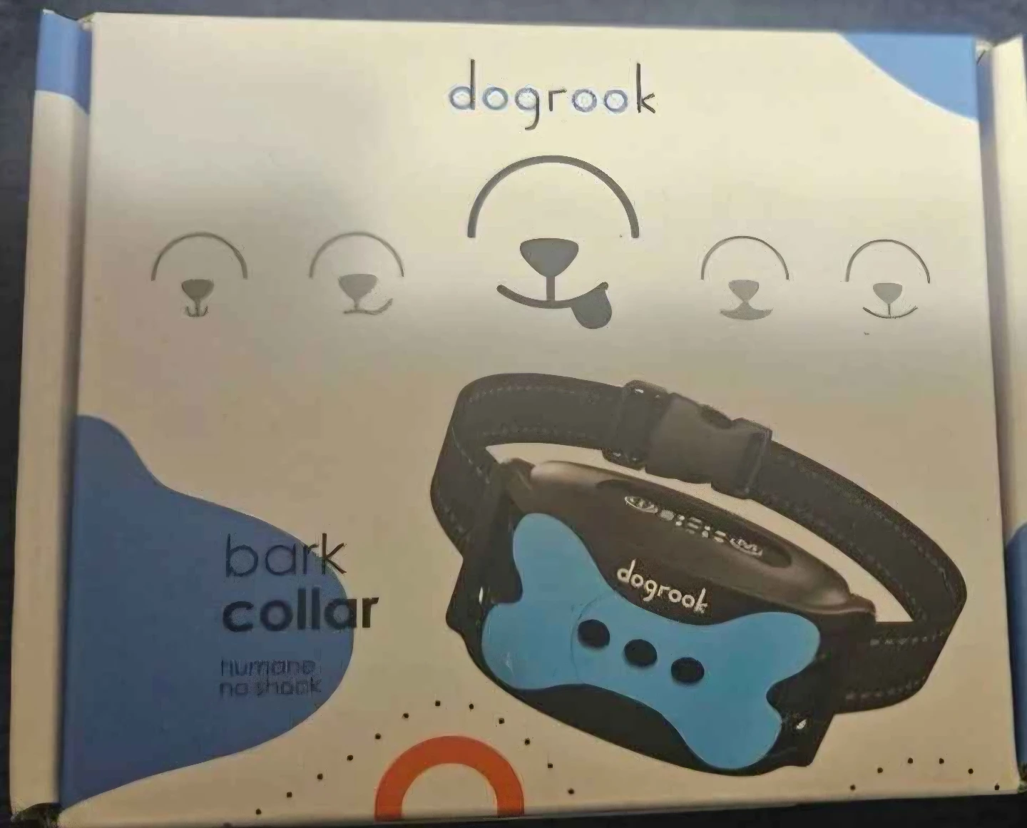 DogroOK Bark Collar - Blue humane