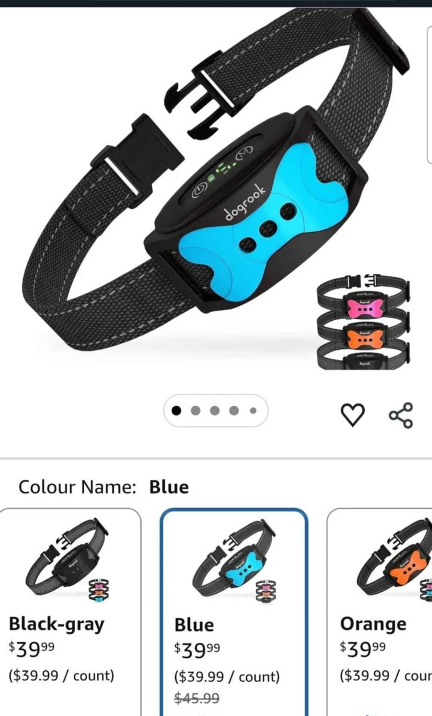 DogroOK Bark Collar - Blue humane - photo 3