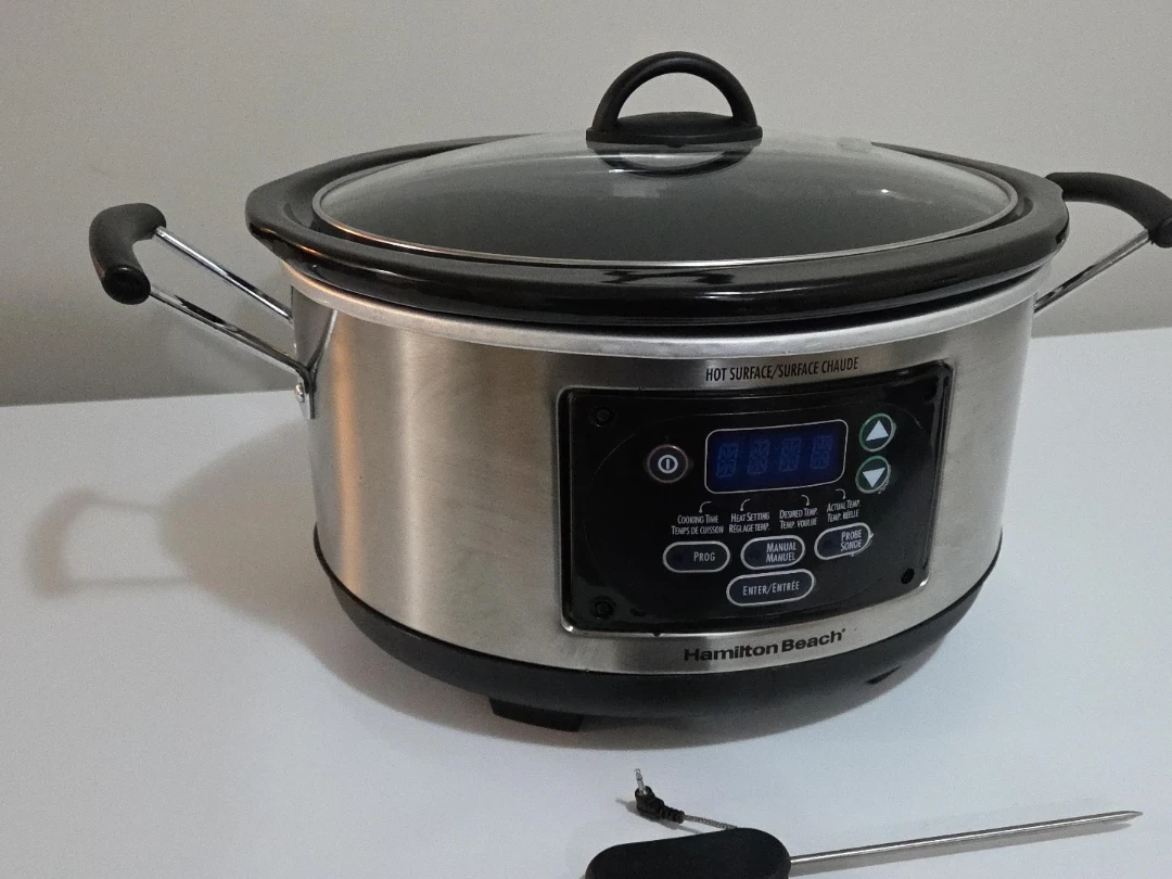 Hamilton Beach Set & Forget 6-Quart Slow Cooker with Probe