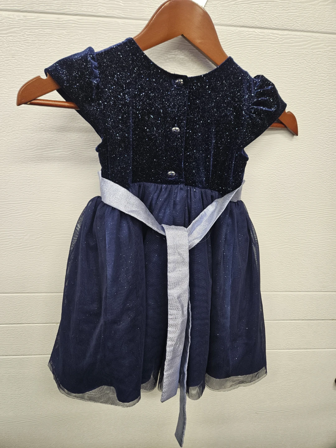 Jona Michelle Navy Glitter Dress Size 4 - photo 2
