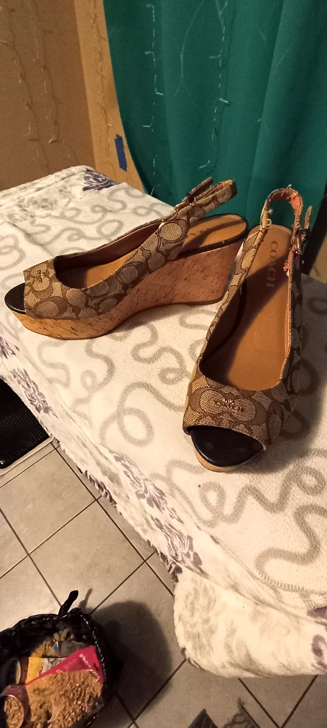 Coach Signature Canvas Wedge Sandals - photo 2