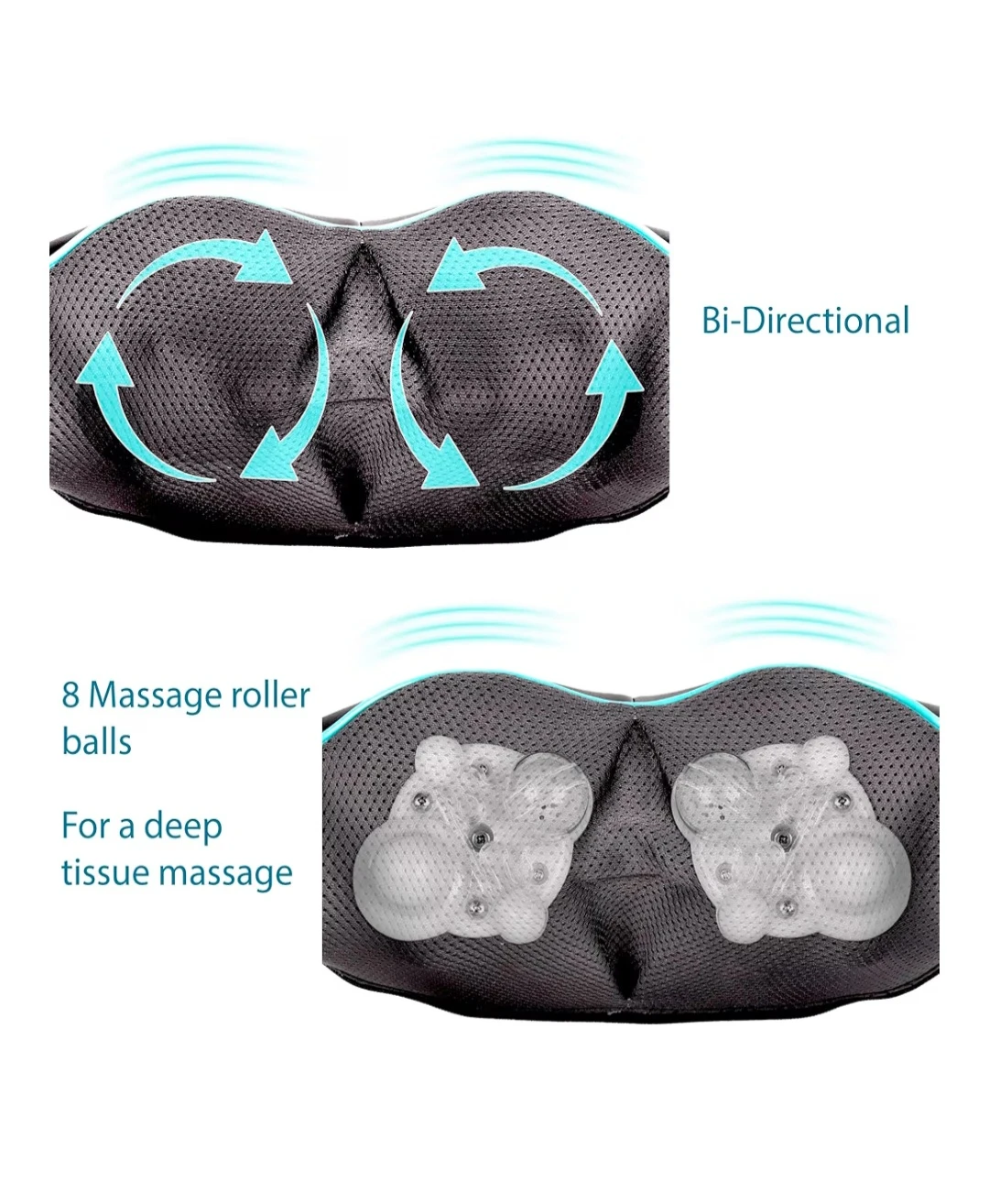 Shiatsu Neck and Shoulder Massager with Heat - photo 3