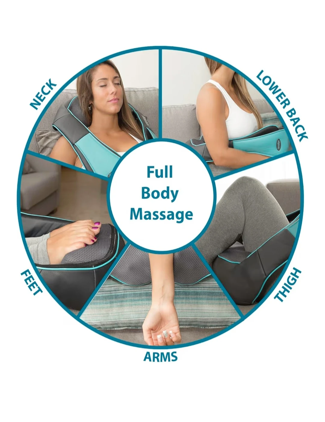 Shiatsu Neck and Shoulder Massager with Heat - photo 4