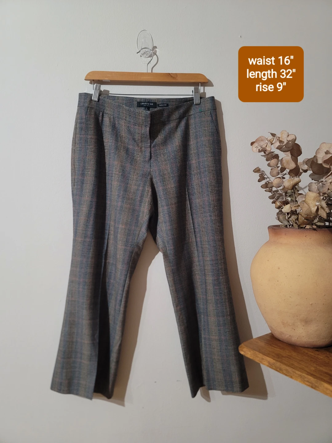 Lafayette 148 Virgin Wool Trousers Sz 8 Old Money Office - photo 3