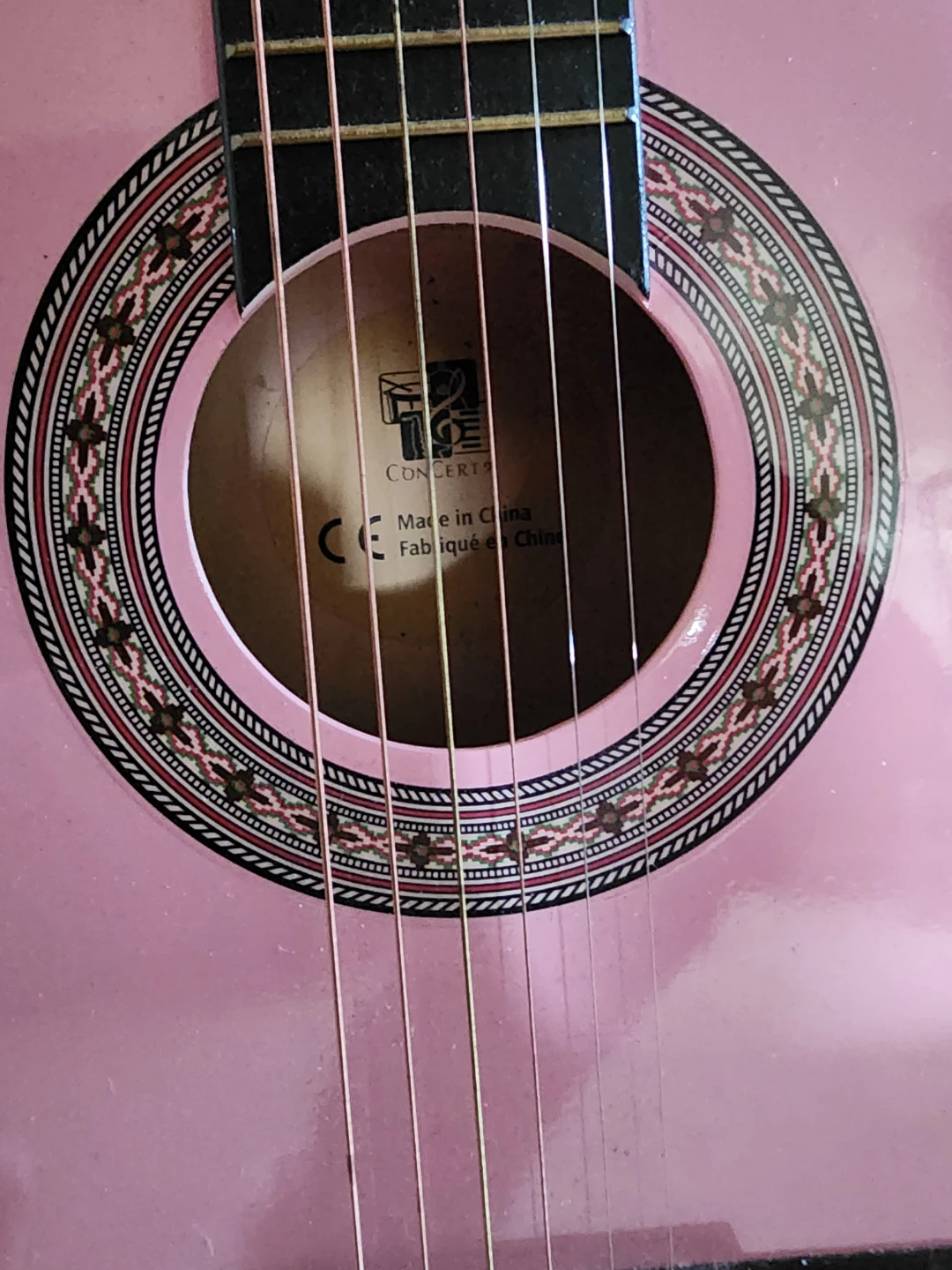 Pink Concert Acoustic Guitar - photo 3
