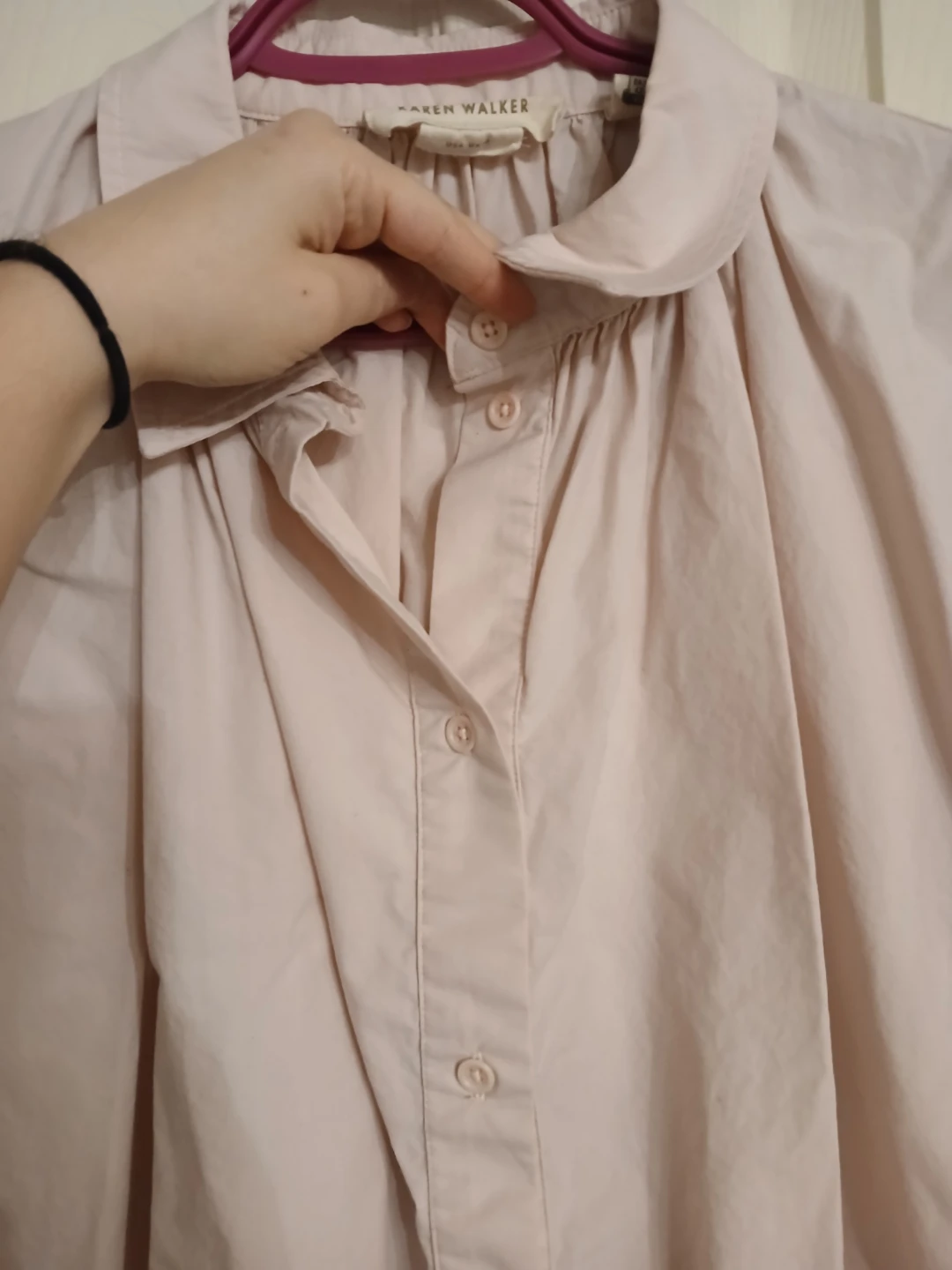 KAREN WALKER light pink sleeveless blouse, size 6 - photo 4