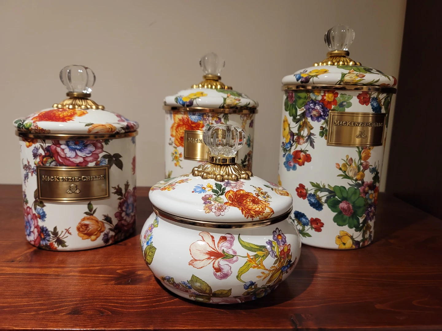 NEW Mackenzie Childs Flower Market Canisters (Set of 4) - photo 4