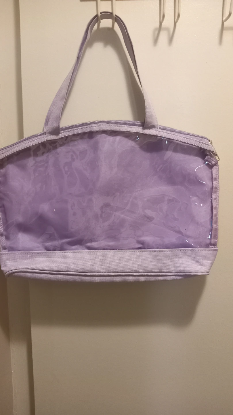 Purple Clear Top Makeup Bag / Toiletry Bag - photo 2