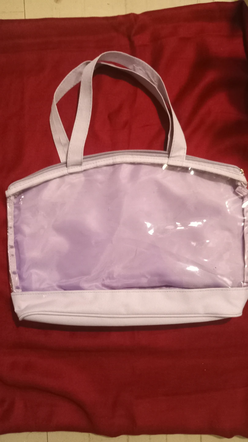 Purple Clear Top Makeup Bag / Toiletry Bag - photo 3