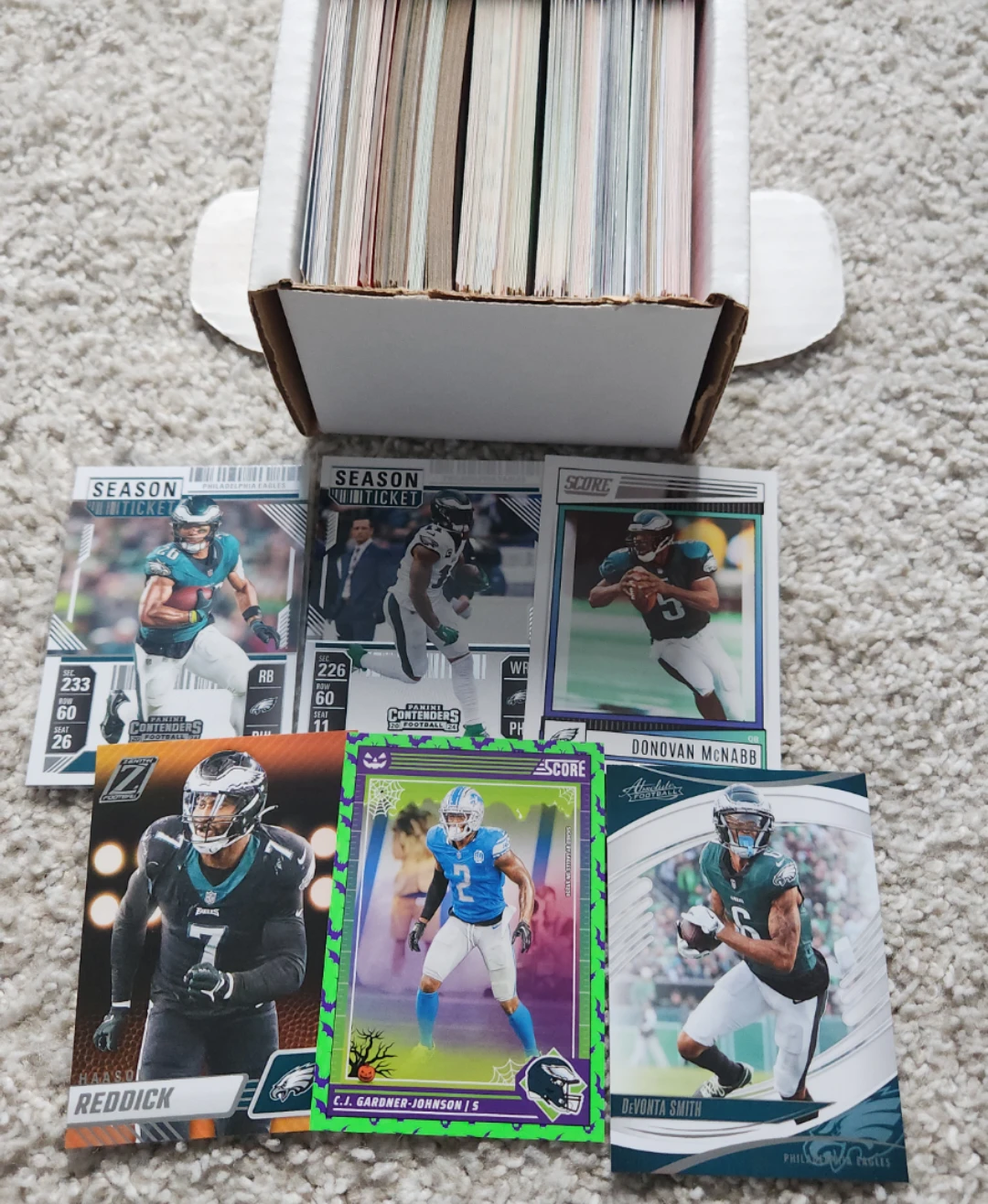 Philadelphia Eagles, 200 Football Cards Team lot