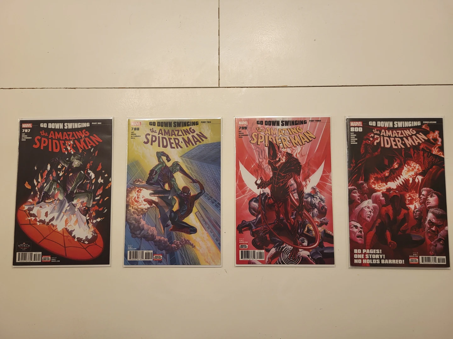The Amazing Spider-Man "Go Down Swinging" Comic Book Lot