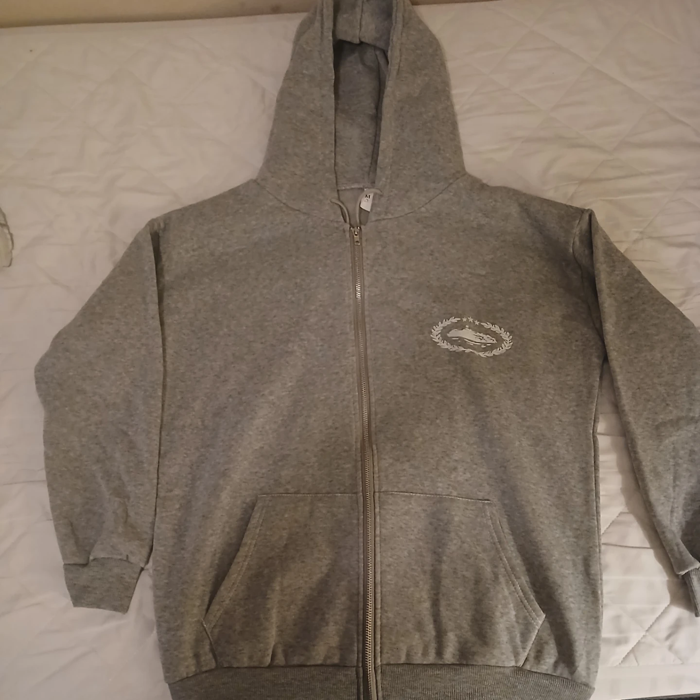 Corelz Grey Zip-Up Hoodie - Size M - photo 3