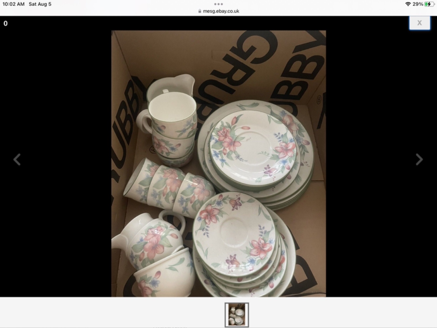 Vintage Floral Teacup and Saucer Set with Creamer