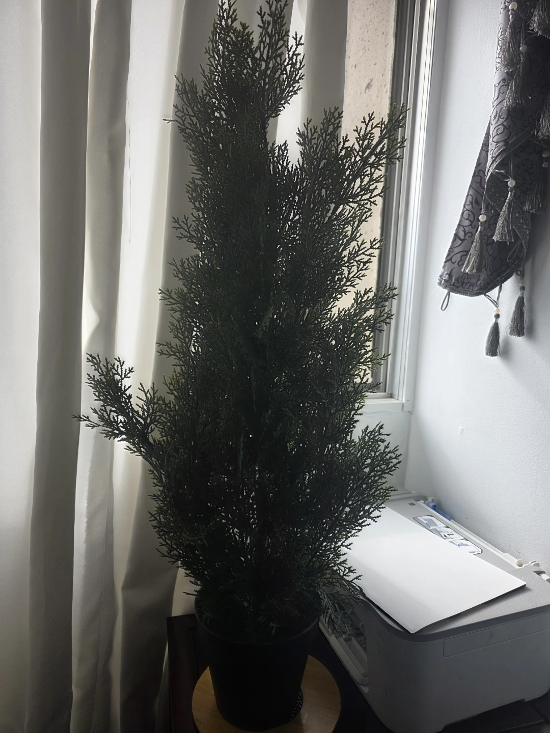 Artificial Cedar Tree in Black Pot - photo 4
