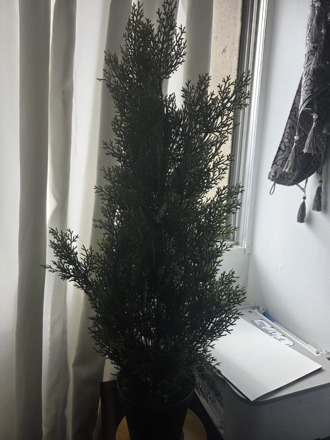 Artificial Cedar Tree in Black Pot - photo 5