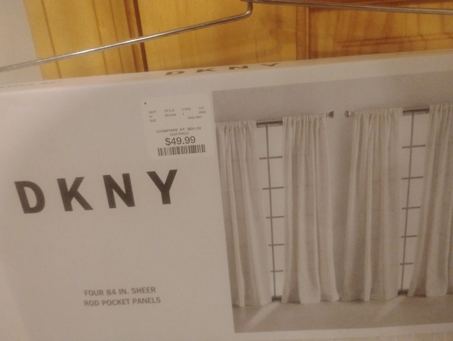 DKNY Four 84 Inch Sheer Rod Pocket Curtain Panels - photo 2