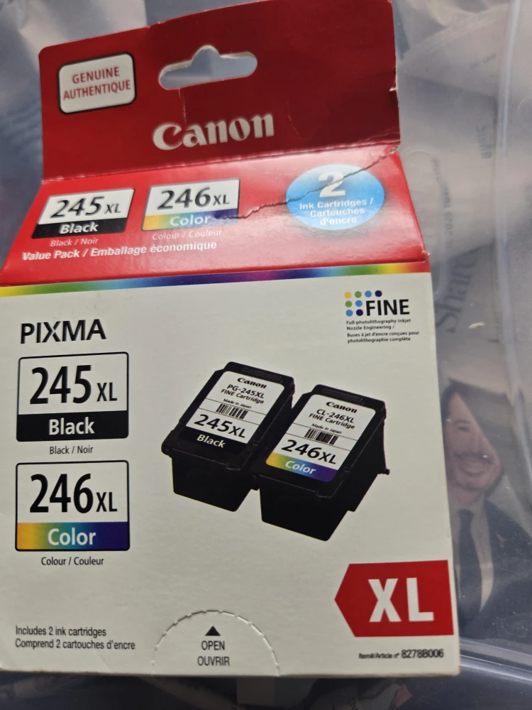 Canon PIXMA 245XL & 246XL Ink Cartridges (Black & Colour)