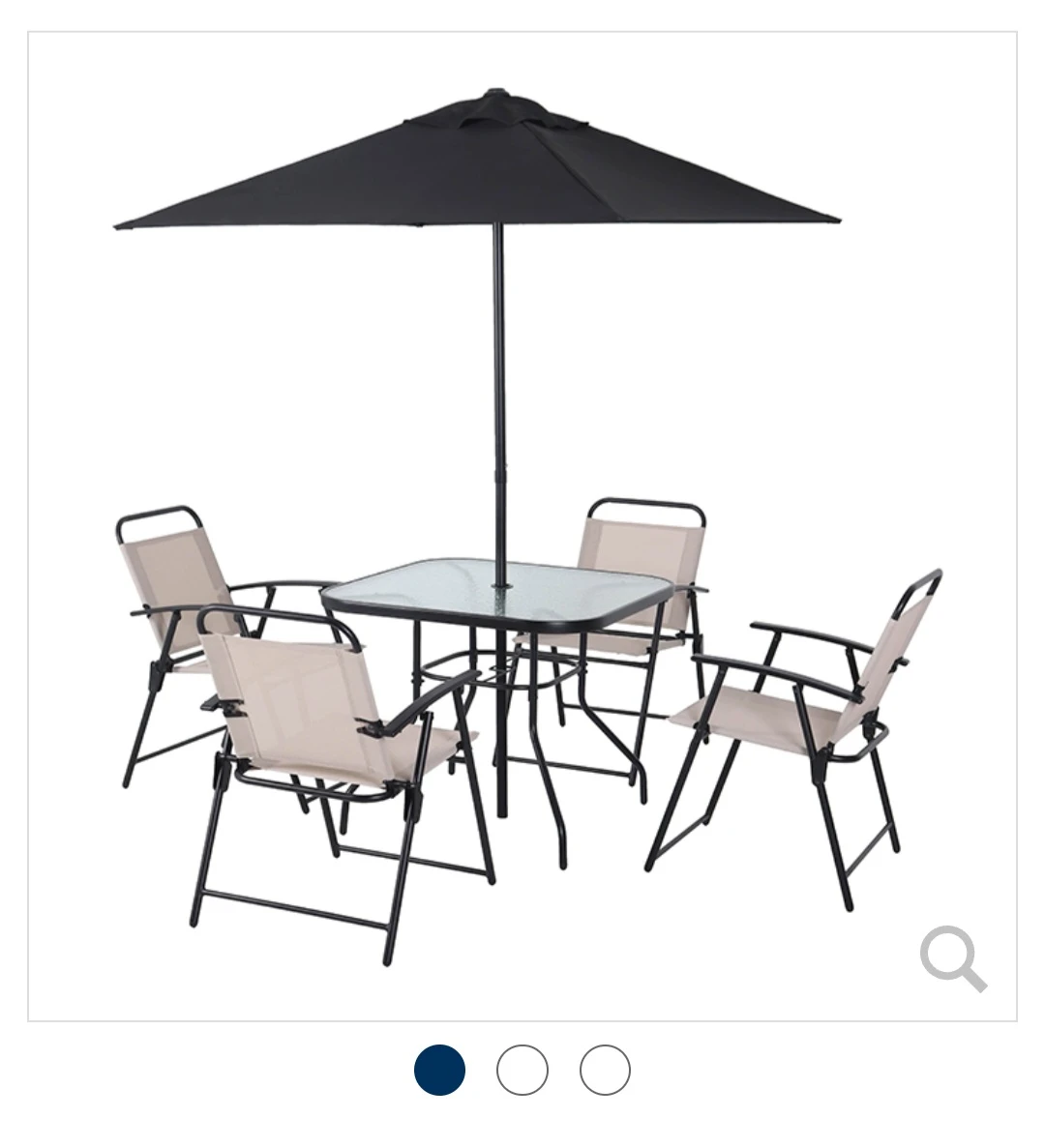 Patio Dining Set with Umbrella - photo 3