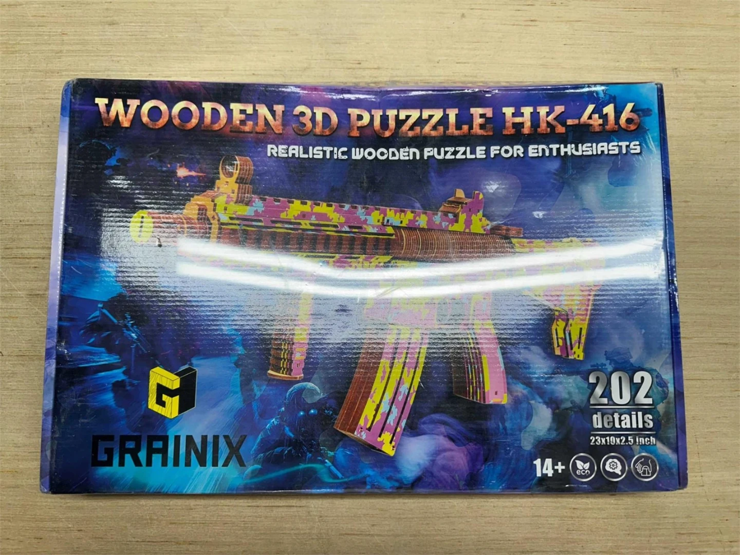 Toy-GRAINIX Wooden 3D Puzzle HK-416 - photo 2