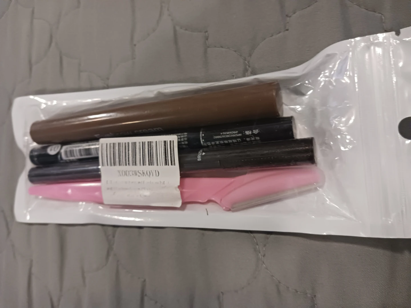 2 packet Drawing Eyebrow Pencils with Brush & Razor - Set of 3 - photo 4