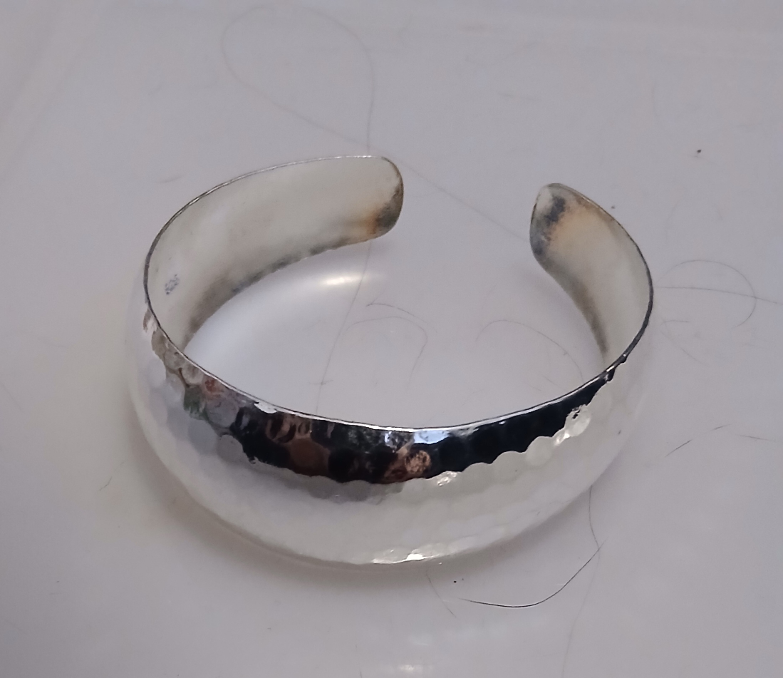 Hammered Sterling Silver Cuff Bracelet