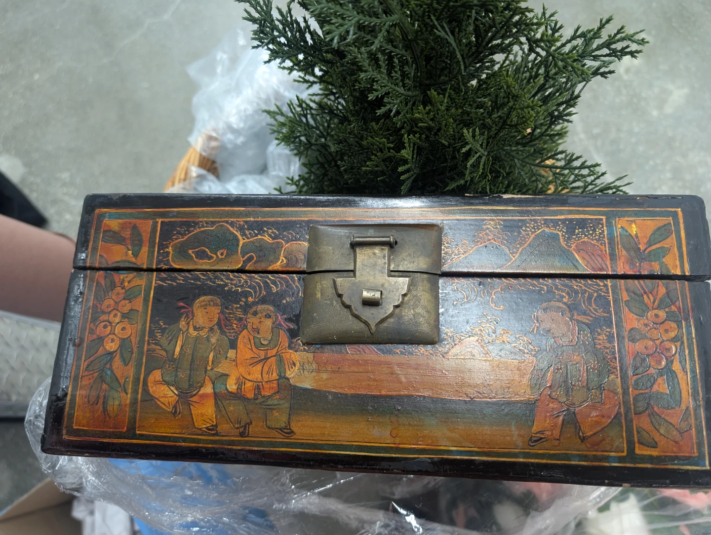 Vintage Decorative Wooden Trinket Box