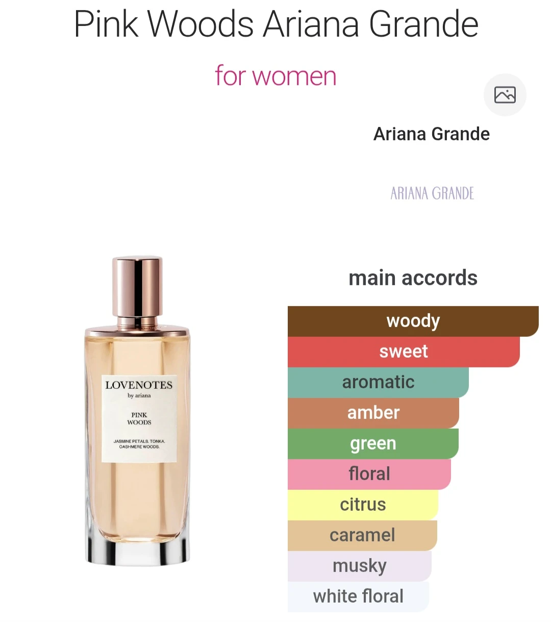 Ariana Grande LOVENOTES Pink Woods 125mL - photo 2