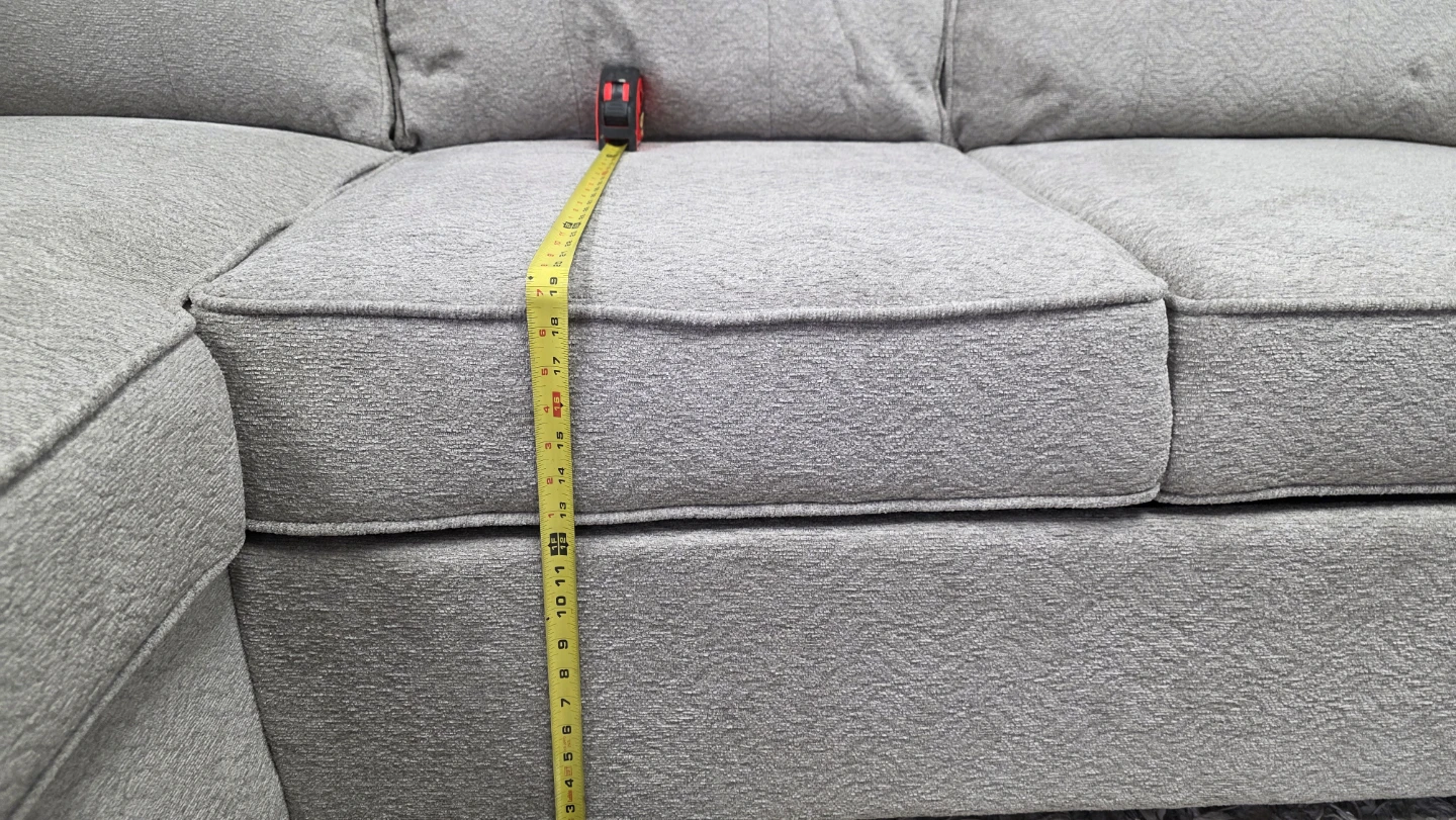 Brand new Light Grey Sectional Sofa with Storage and bed. - photo 4