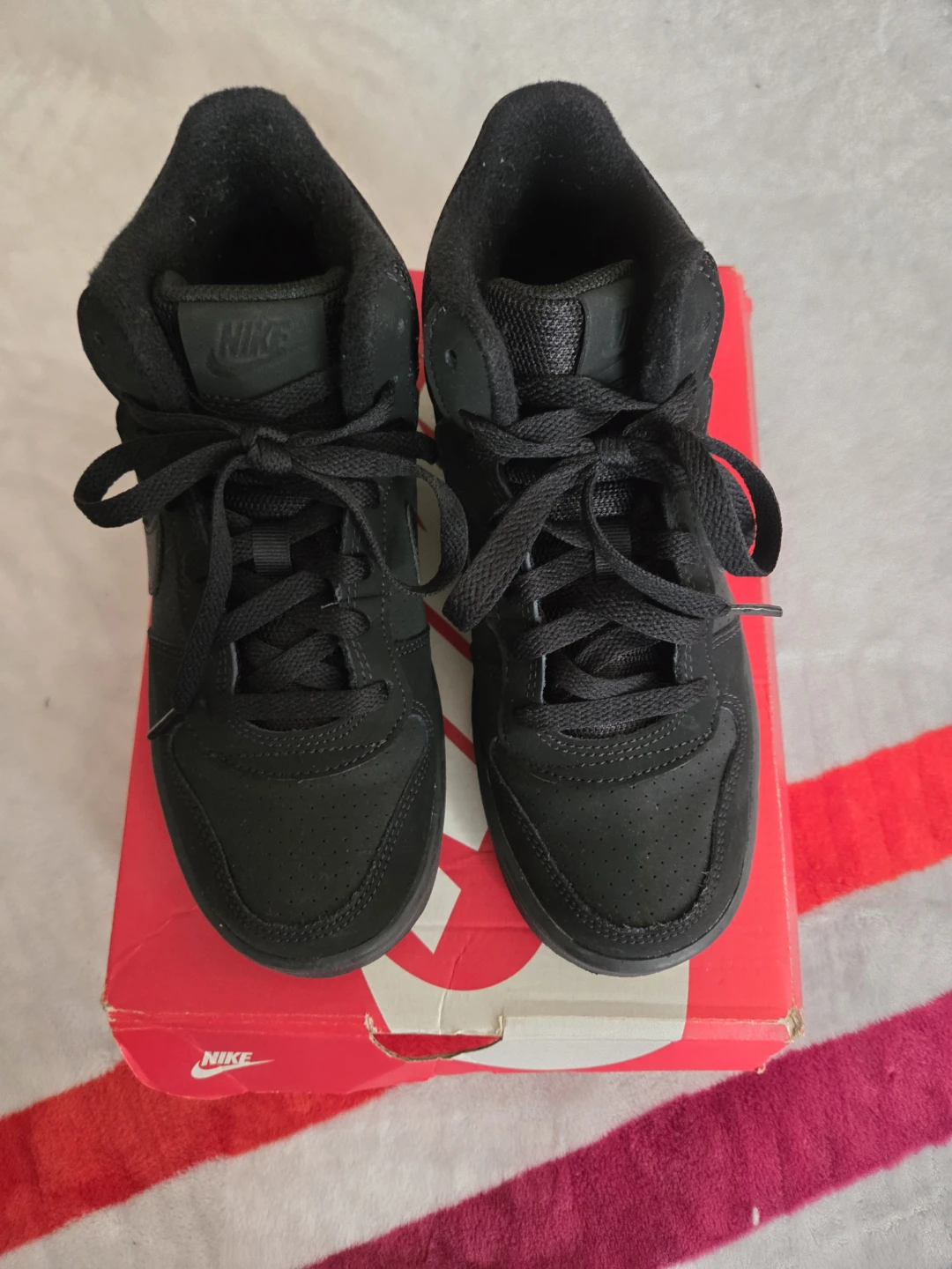 Nike Court Borough Mid (GS) Black Youth Size 4Y Sneakers - photo 2