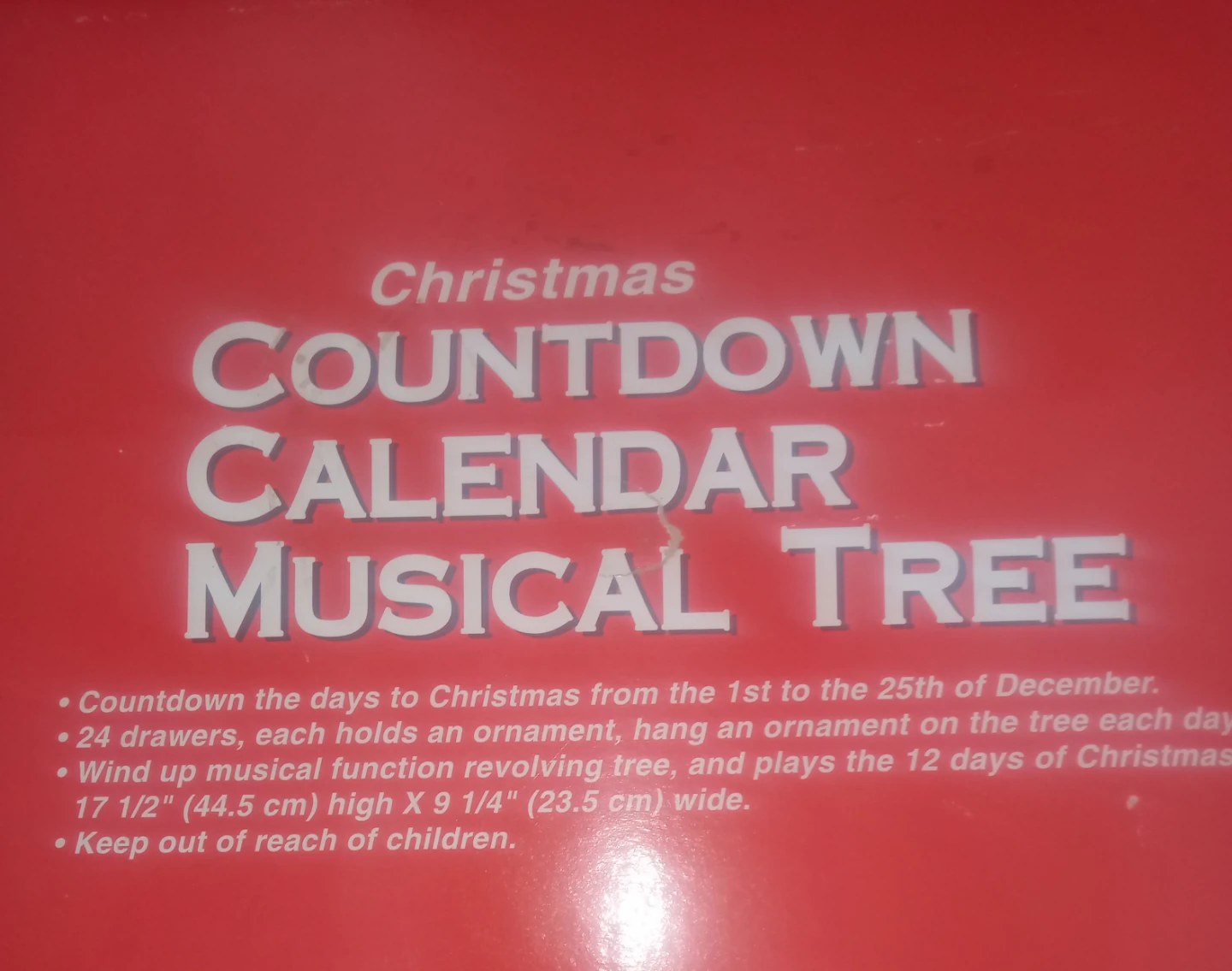Christmas Countdown Calendar Musical Tree - photo 2