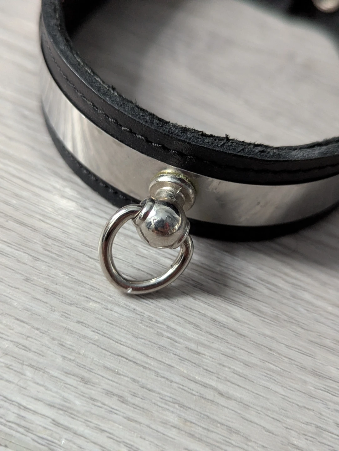 Northbound Leather Collar Choker Necklace with D-Ring