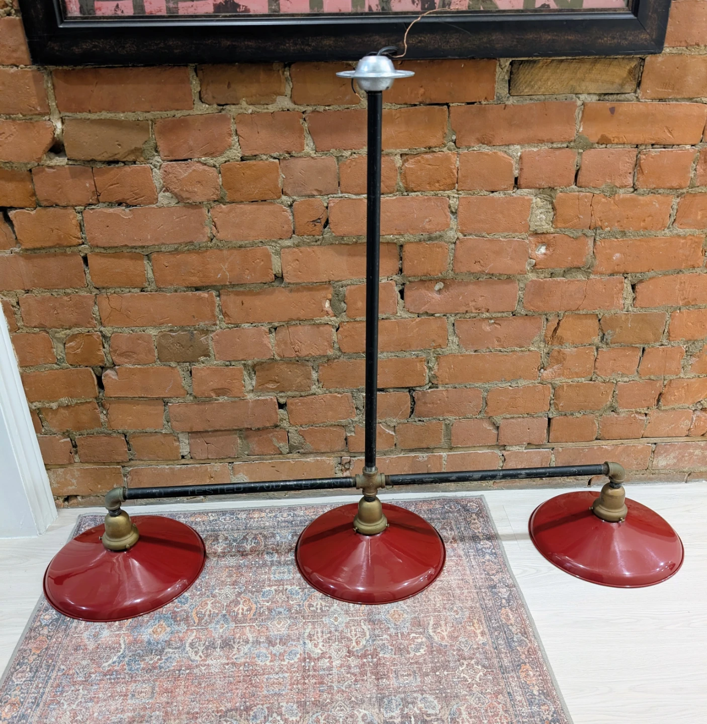 Vintage Look Industrial Rustic 3 cone Pendant Light Chandelier - photo 2