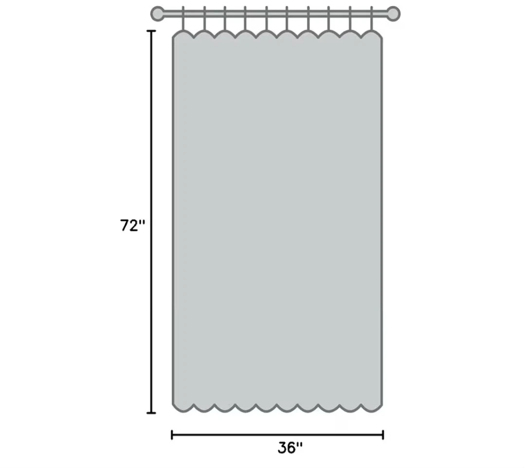 Retro Swirl Shower Curtain 36" x 72" - photo 4