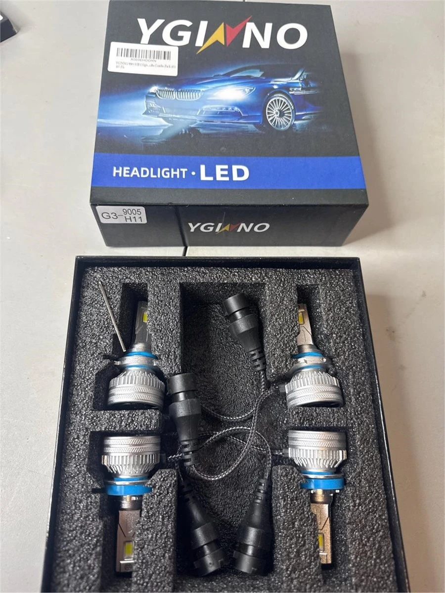 YGINNO LED Headlight Bulbs 9005 H11 - Bright White - photo 5