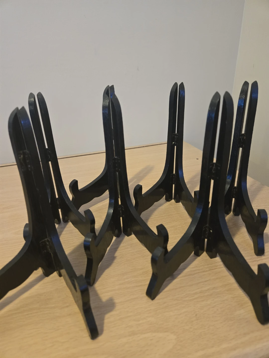 Black Easel Collector Plate Display Stands - Set of 7 - photo 2